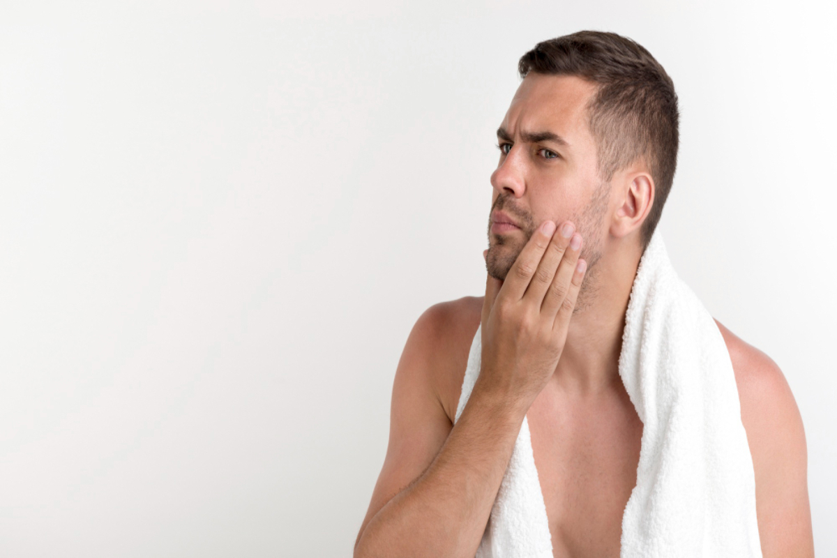 Foliculite na barba